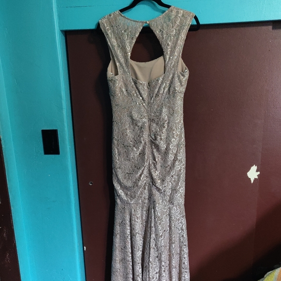 Fiesta Fashion Dresses Floor Length Champagne Mermaid Style Dress